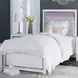 Altyra White Twin Upholstered Panel Bed