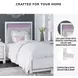 Altyra White Twin Upholstered Panel Bed