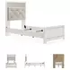 Altyra White Twin Upholstered Panel Bed