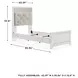 Altyra White Twin Upholstered Panel Bed