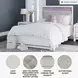 Altyra White Full Upholstered Panel Bed