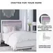 Altyra White Full Upholstered Panel Bed