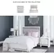 Altyra White Full Upholstered Panel Bed