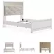 Altyra White Full Upholstered Panel Bed