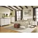 Willowton Whitewash 6 Drawer Dresser and Rectangular Mirror
