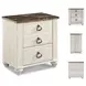 Willowton Two Tone 2 Drawer Nightstand