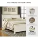 Willowton Whitewash King Panel Bed