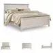 Willowton Whitewash King Panel Bed