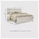 Willowton Whitewash King Panel Bed