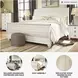 Willowton Whitewash King Sleigh Bed With Horizontal Planks