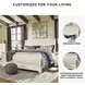 Willowton Whitewash King Sleigh Bed With Horizontal Planks