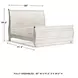 Willowton Whitewash King Sleigh Bed With Horizontal Planks