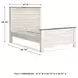 Willowton Whitewash Full Panel Bed