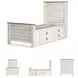 Willowton Whitewash Twin Single Side Under Bed Storage Panel Bed