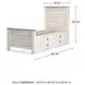 Willowton Whitewash Twin Single Side Under Bed Storage Panel Bed