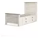 Willowton Whitewash Twin Single Side Under Bed Storage Panel Bed