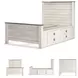 Willowton Whitewash Full Single Side Under Bed Storage Panel Bed