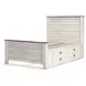 Willowton Whitewash Full Single Side Under Bed Storage Panel Bed