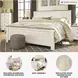 Willowton Whitewash California King Panel Bed