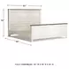 Willowton Whitewash California King Panel Bed