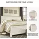 Willowton Whitewash California King Panel Bed