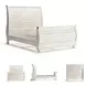 Willowton Whitewash Queen Sleigh Bed With Horizontal Planks