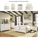 Willowton Whitewash Queen Sleigh Bed With Horizontal Planks