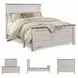 Willowton Whitewash Queen Panel Bed