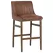 Halden Bravo Cognac Upholstered Bar Stool