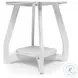 Bay Harbor Distressed White Rectangular End Table