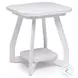 Bay Harbor Distressed White Rectangular End Table