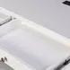Surfside Weathered White Rectangular Console Table with USB Charging