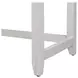 Surfside Weathered White Rectangular Console Table with USB Charging