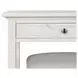 Surfside Weathered White Rectangular Console Table with USB Charging