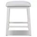Surfside Gray Performance Fabric Upholstered Backless Counter Height Stool