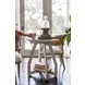Bay Harbor Distressed White Oval Chairside Table