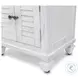 Bay Harbor Distressed White 1 Drawer and 2 Door Nightstand