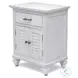 Bay Harbor Distressed White 1 Drawer and 2 Door Nightstand