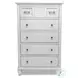 Bay Harbor Distressed White 5 Drawer Chest