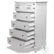 Bay Harbor Distressed White 5 Drawer Chest