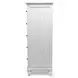 Bay Harbor Distressed White 5 Drawer Chest