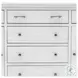 Bay Harbor Distressed White 6 Drawer and 2 Door Dresser