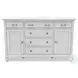 Bay Harbor Distressed White 6 Drawer and 2 Door Dresser