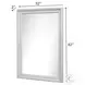 Bay Harbor Distressed White Rectangular Dresser Mirror