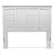 Bay Harbor Distressed White Queen Headboard