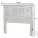 Bay Harbor Distressed White Queen Headboard