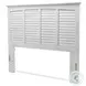 Bay Harbor Distressed White Queen Headboard