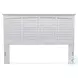 Bay Harbor Distressed White King Headboard