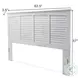 Bay Harbor Distressed White King Headboard