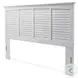 Bay Harbor Distressed White King Headboard